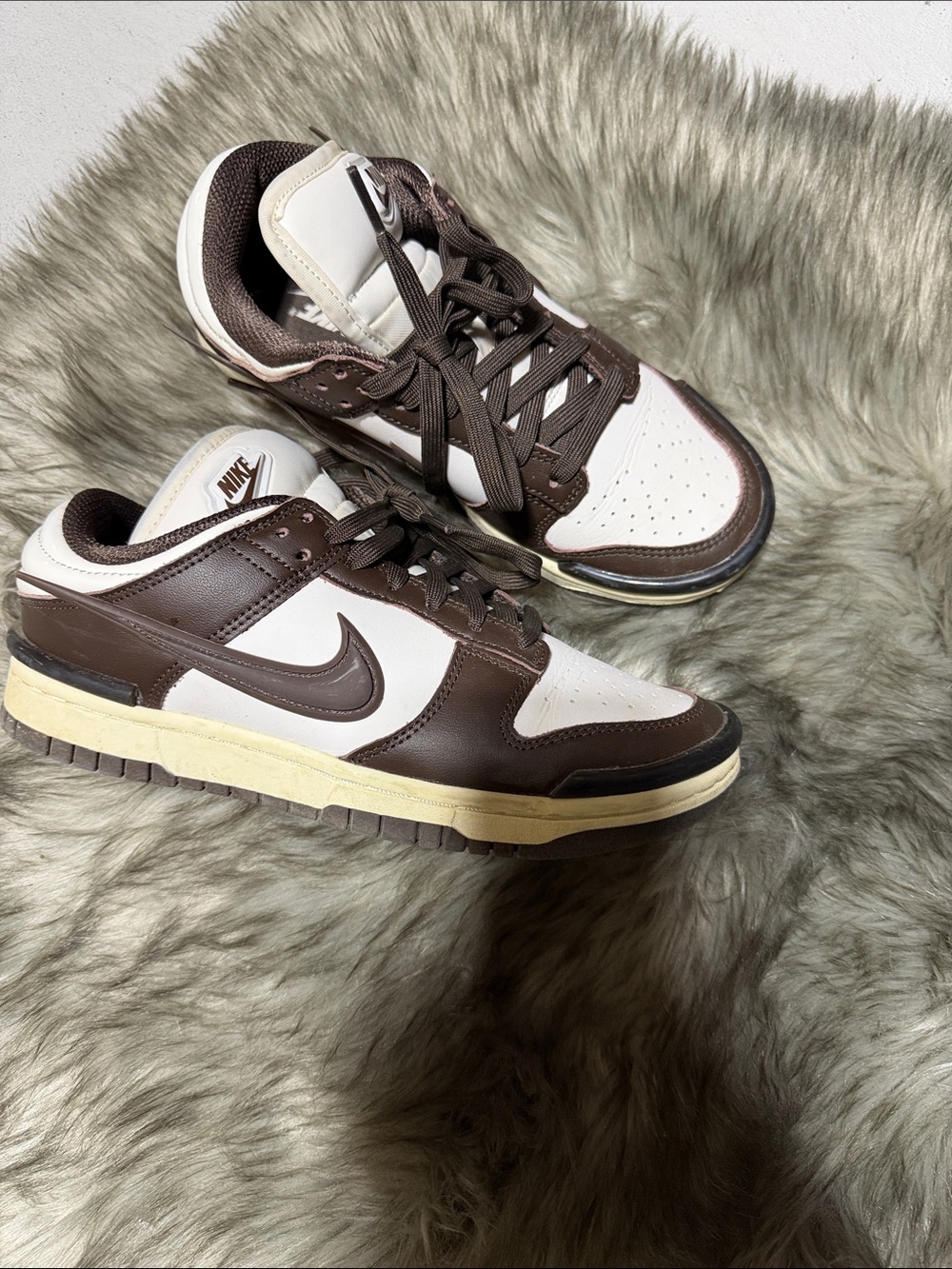 Nike Women’s Dunk Low Sneakers - Brown & White